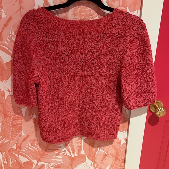 Textured Pink Knit Sweater - Picture 3 of 3